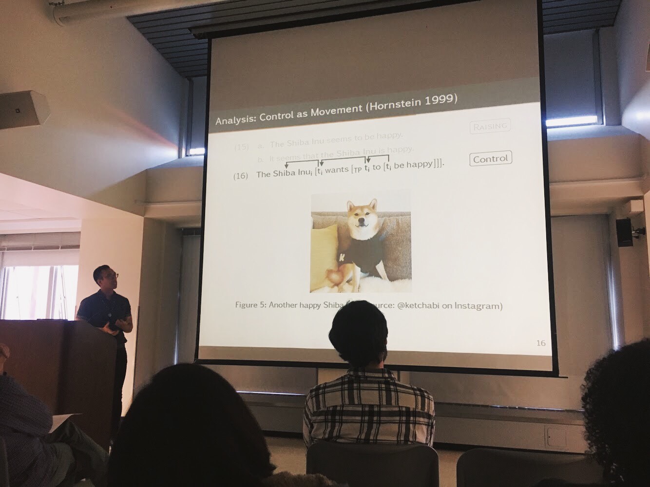 Edwin Ko presenting on Multiple Agreement in Crow at UC Berkeley's QP Fest.